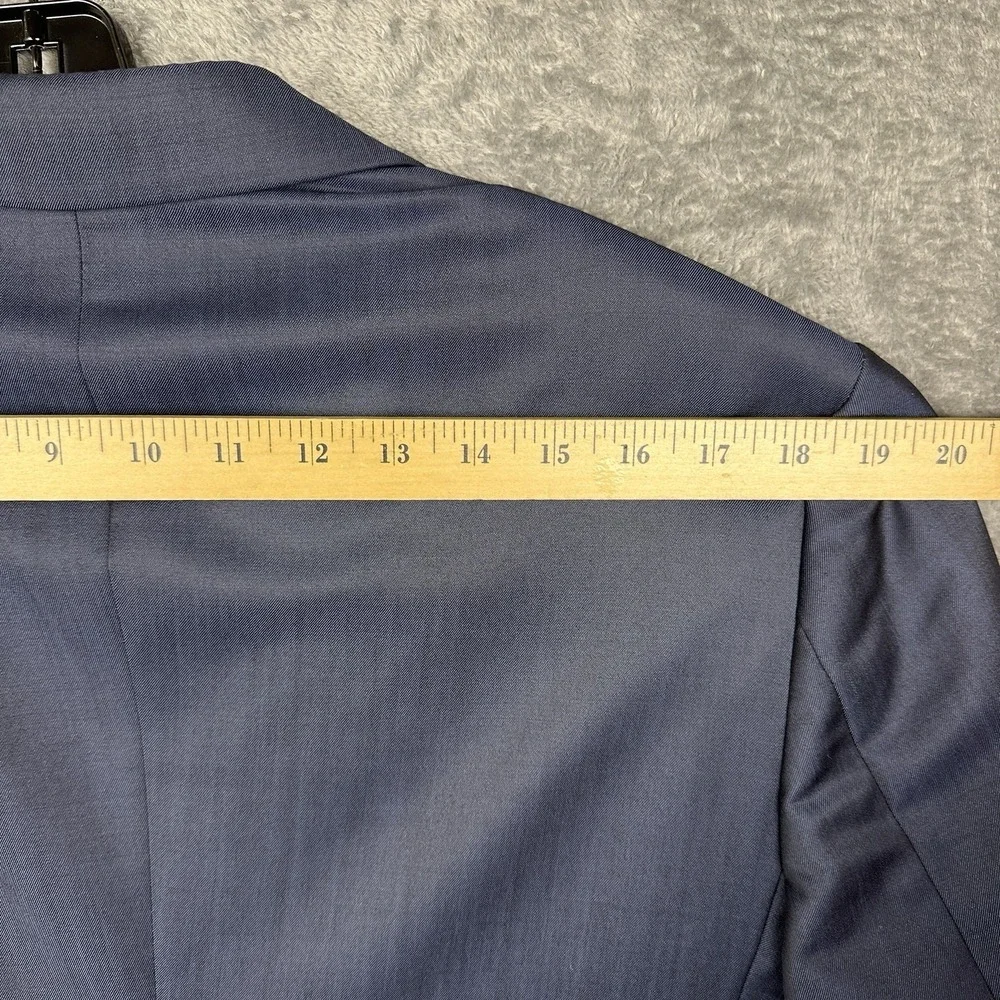 Tailor on Ten Blazer Jacket Men's 40R Vitale Barberis Canonico Wool Mohair Navy